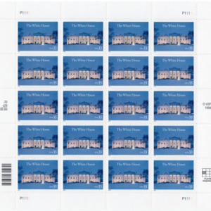 Scott #3445 White House in Winter Sheet of 20 Stamps - MNH