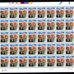 Scott #3153 The Stars And Stripes Forever Sheet of 50 Flag Stamps - MNH
