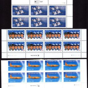 Scott #3167-3173-3174 Air Force Supersonic Women Plate Block of 6-8-8 Stamps MNH