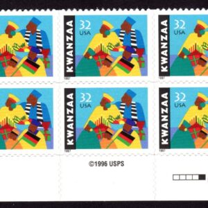 Scott #3175 Kwanzaa Plate Block of 10 Stamps - MNH