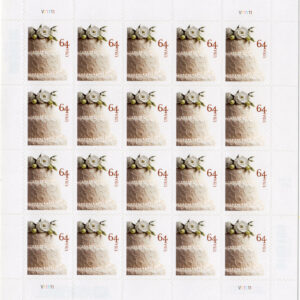 Scott #4521 Wedding Cake 64c Full Sheet of 20 Stamps - MNH