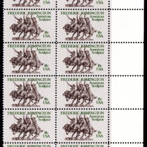 Scott #1934 Frederic Remington Plate Block of 20 Stamps - MNH