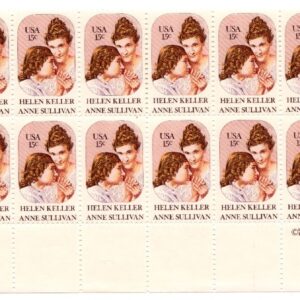 Scott #1824 Helen Keller & Anne Sullivan Plate Block of 20 Stamps - MNH