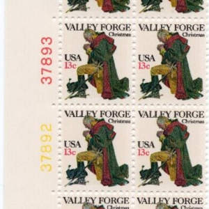 Scott #1729 Valley Forge Prayer Plate Block of 20 Stamps - MNH