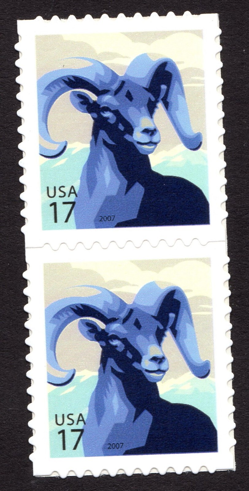 Scott #4138 Bighorn Sheep Vertical Pair of Stamps - MNH