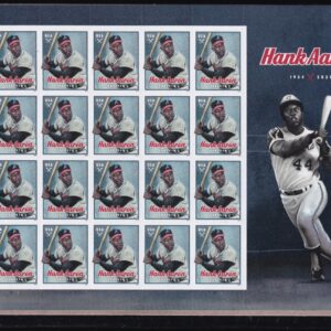 USPS Hank Aaron Full Sheet of 20 Forever Stamps - Sealed