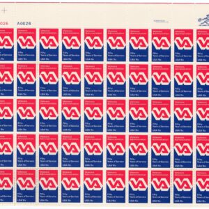 Scott #1825 Veterans Administration (VA) Full Sheet of 50 Stamps - MNH