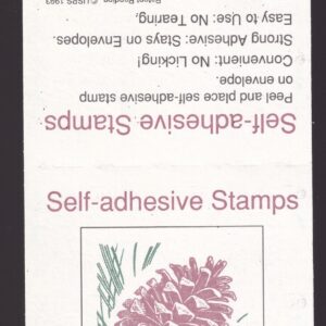 Scott #2491a Pine Cone Booklet of 18 Stamps - MNH P#B9
