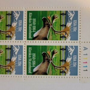Scott #2066 Alaska Statehood Plate Block of 4 stamps - MNH