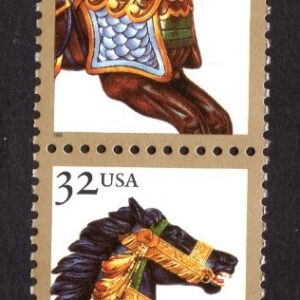 Scott #2979a (2976-2979) Carousel Horses Strip of 4 Stamps - MNH