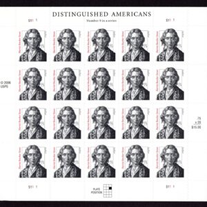 Scott #3430 — 75¢ Harriet Beecher Stowe Full Sheet of 20 Stamps - MNH