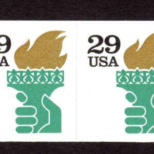 Scott #2531Ab Liberty Torch Pair of Booklet Stamps - MNH