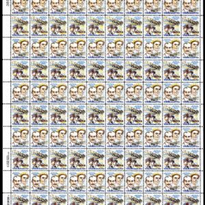 Scott #c92a (c91) Wright Brothers Air Mail Sheet of 100 Stamps - MNH P#38845 UL