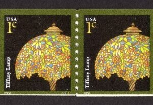 Scott #3758A Tiffany Lamp Plate # Coil of 25 Stamps - MNH