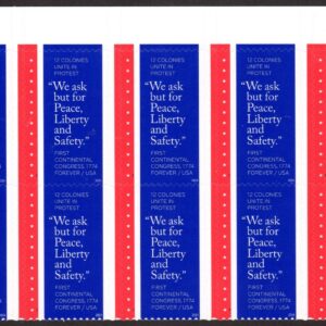 Scott #5939 First Continental Congress Plate Block of 10 Forever Stamps - MNH UV