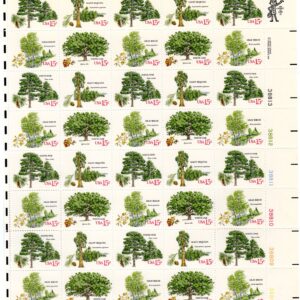 Scott #1767a (1764-67) 1978 Arboretum (Trees) 15¢ Sheet of 40 Stamps - MNH LR