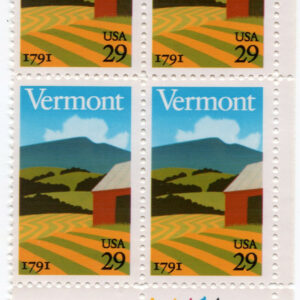 Scott #2533 Vermont Plate Block of 4 Stamps - MNH