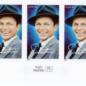 Scott #4265 FRANK SINATRA (New York) Bottom Plate Block of 5 Stamps - MNH