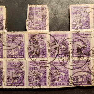 16 Stamps Mexico 1929 "Haga Patria, Save the Children" used postal tax PT5 RA8