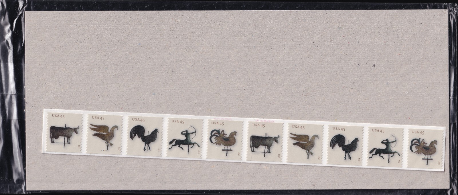 Scott #4617a (4613-17) Weather Vanes (PNC25) Plate # Coil of 25 Stamps - Sealed