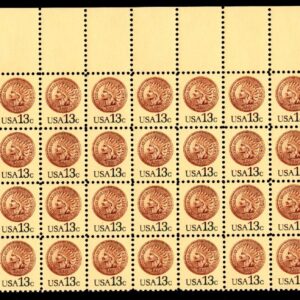 Scott #1734 Indian Head Penny Plate Block of 60 Stamps - MNH P#38363 UL