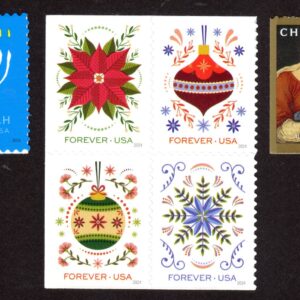 Scott #5940-5945 (5944a) Madonna Ornaments Hanukkah Single Stamps - MNH