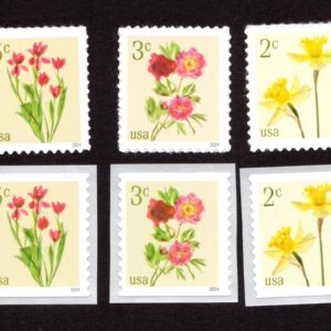 Scott #5901a-5906a Flowers Tulips Peonies Daffodils Single Stamp - MNH