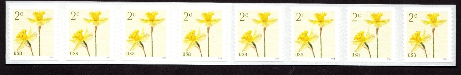 Scott #5903 Daffodils Strips of 20 Coil Stamps - MNH