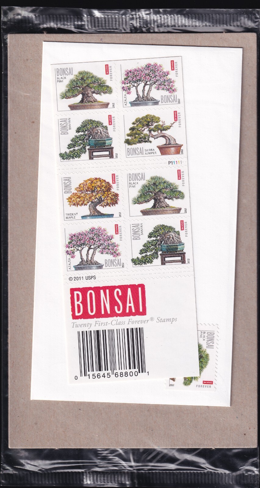 Scott #4622b Bonsai Trees Booklet of 20 Stamps & FDC - Sealed