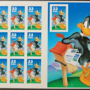 Scott #3306 Daffy Duck Full Sheet of 10 Stamps - MNH