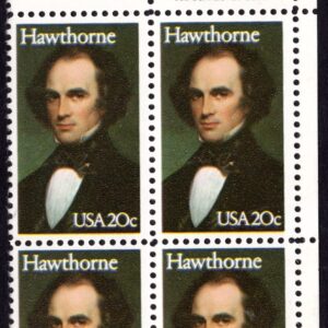 Scott #2047 Nathaniel Hawthorne Zip Block of 4 Stamps - MNH