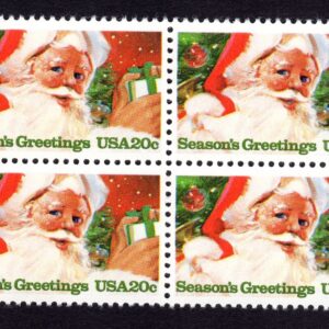 Scott #2064 Santa Claus Block of 4 Stamps - MNH