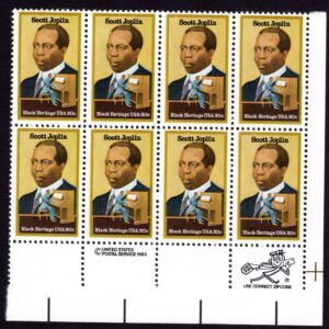 Scott #2044 20¢ Scott Joplin Black Heritage Zip Block of 8 Stamps - MNH