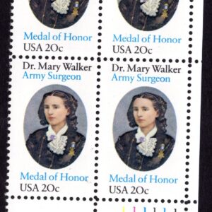 Scott #2013 Dr. Mary Walker Plate Block of 4 Stamps - MNH LR