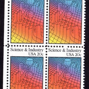Scott #2031 Science & Industry Block of 4 Stamps - MNH