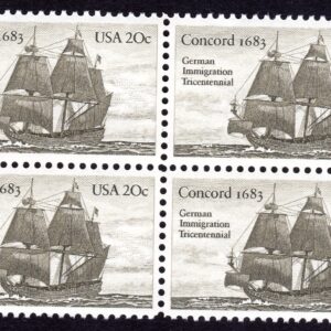 Scott #2040 Concord Germany Hand Block of 4 Stamps - MNH