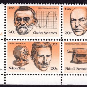Scott #2058a (2055-58) American Inventors Plate Block of 4 Stamps - MNH P#3-1 LL