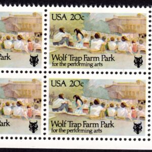 Scott #2018 Wolf Trap Farm Park Zip Block of 4 Stamps - MNH