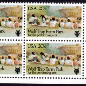 Scott #2018 Wolf Trap Farm Park Plate Block of 4 Stamps - MNH P#11111 LR
