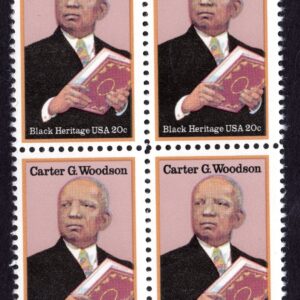 Scott #2073 Carter G. Woodson (Black Heritage) Block of 4 Stamps - MNH