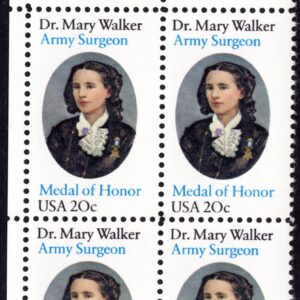 Scott #2013 Dr. Mary Walker Plate Block of 4 Stamps - MNH UL
