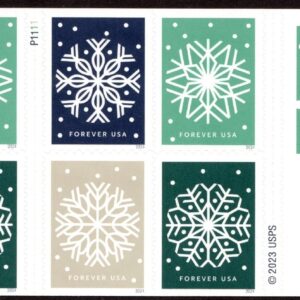Scott #5951b (5948-51) Winter Whimsey Snowflakes Booklet of 20 Stamps - MNH