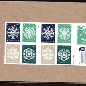 Scott #5951b (5948-51) Winter Whimsey Snowflakes Booklet of 20 Stamps - SEALED
