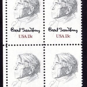 Scott #1731 Carl Sandburg Block Of 4 Stamps - MNH