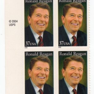 Scott #3897 Ronald Reagan (California Governor) Plate Block of 8 Stamps MNH Left