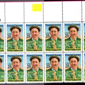 Scott #2377 Francis Ouimet Plate Block of 12 Stamps - MNH