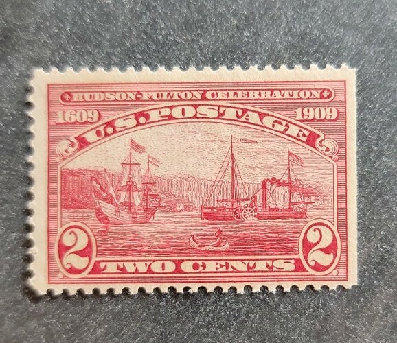 Scott #372 Hudson-Fulton Celebration Single Stamp - MLH