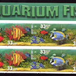 Scott #3320b (3317-20) Aquarium Fish (Nemo) Title Block of 8 Stamps - MNH