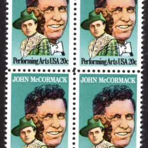 Scott #2090 John McCormack Block of 4 Stamps - MNH