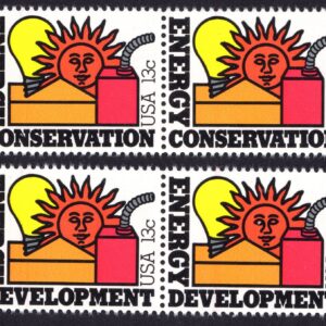 Scott #1724a (1723) Energy Conservation & Development (2) Pairs of Stamps - MNH